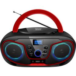 Silva Schneider MPC 19.4 USB 210718 rádio s CD, FM, AUX, CD, USB, černá, červená
