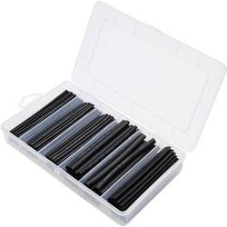 TRU COMPONENTS TC-13388832 sada smršťovacích bužírek černá Poměr smrštění:2:1 160 ks