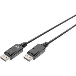 Digitus DisplayPort kabel Konektor DisplayPort, Konektor DisplayPort 5.00 m černá AK-340103-050-S Kabel DisplayPort