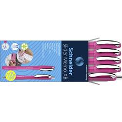 Schneider Schreibgeräte Etui 4x Memo + 1x Rave power pink 150265 kuličkové pero Barva písma: modrá 5 ks