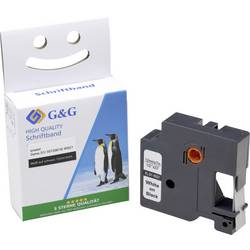 páska do štítkovače G&G BB-D-G-D1-45021 kompatibilní náhradní DYMO 45021 Barva pásky: černá Barva písma: bílá 12 mm 7 m