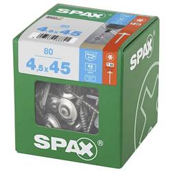 SPAX 4587000450456 Klempířský šroub 4.5 mm 45 mm T-STAR plus nerezová ocel A2 80 ks