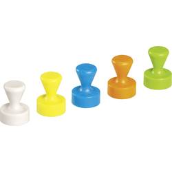 Maul neodymový magnet 6168599 (Ø x v) 12 mm x 16 mm kuželka bílá, žlutá, modrá, zelená, oranžová 10 ks 6168599