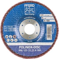 PFERD TOOLS 44692262 Brusný kotouč z netkaného textilie POLINOX PNL Ø 125 mm, otvor Ø 22,23 mm a 180 pro jemné broušení a dokončování 125 mm 5 ks