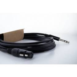 Cordial EM 3 FV XLR propojovací kabel [1x XLR zásuvka 3pólová - 1x jack zástrčka 6,3 mm (stereo)] 3 m černá