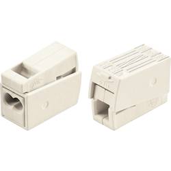 WAGO 224-112, WAGO GmbH & Co. KG, svítidlová svorka, 0.5-2.5 mm², kontakty 3, bílá, 15 ks