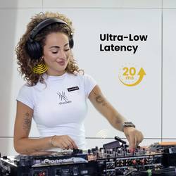 OneOdio Studio Max 1 sluchátka uzavřená (Over Ear) Bluetooth®, kabelová, Bez kabelu černá High-Resolution Audio otočná sluchátka, regulace hlasitosti,