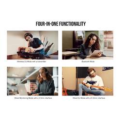 OneOdio Studio Max 1 sluchátka uzavřená (Over Ear) Bluetooth®, kabelová, Bez kabelu černá High-Resolution Audio otočná sluchátka, regulace hlasitosti,