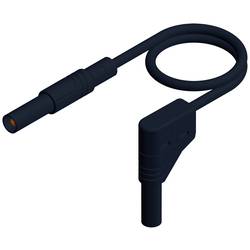 Hirschmann Test & Measurement MLS WG 200/1 sw bezpečnostní měřicí kabely lamelová zástrčka 4 mm lamelová zástrčka 4 mm 2.00 m černá 1 ks