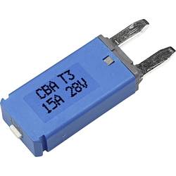 Hansor Circuit Breaker Mini, type 3. Manual Reset, 15ACBA3 Series 15A automatická plochá pojistka, 28 V, 15 A, 1 ks
