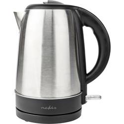 Nedis KAWK340EAL rychlovarná konvice, indikátor, stříbrná, černá, KAWK340EAL
