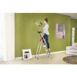 Hailo L60 StandardLine 8160-607 hliník štafle vč. odkládacího místa na nářadí max.prac. výška: 3.05 m stříbrná, červená, černá 5.9 kg