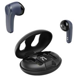 Hama špuntová sluchátka (In Ear) Bluetooth® stereo černá, modrá Redukce šumu mikrofonu Nabíjecí pouzdro mobil