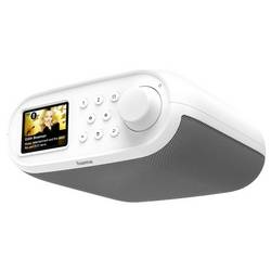 Hama Digitalradio DIR400, DAB+/Internetradio/Bluetooth® RX/App, Wecker, Weiß internetové rádio bílá