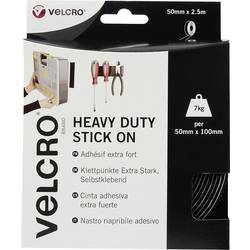 VELCRO® VEL-EC60245 pásek se suchým zipem, lepicí, háčková a flaušová část, extra silná, (d x š) 2500 mm x 50 mm, černá, 2.5 m