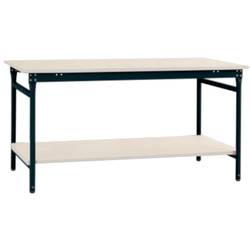 Manuflex BB5221.7016 Kompletní servírovací stolek základní stacionárně s Melamin-Platte + mezi dno, Šxhxv: 1500 x 800 x 780 mm antracitová