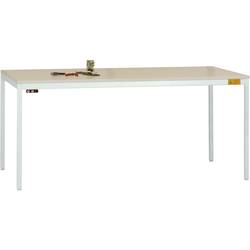 Manuflex LD1918.7035 ESD ESD pracovní stůl UNIDESK s Melaminplatte, světle šedá RAL 7035, Šxhxv = 1600 x 800 x 720-730 mm šedobílá (RAL 7035)