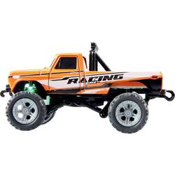 Amewi oranžová komutátorový 1:64 RC model auta elektrický monster truck zadní 2WD (4x2) RtR 2,4 GHz se světelným efektem, vč. akumulátorů a kabelu k nabíjení