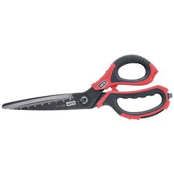 4K5 Tools 600.500A univerzální nůžky leváci, praváci černá/červená