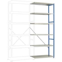 Manuflex RP1422.5007 přístavný modul regálu oddělení , (š x v x h) 1000 x 2500 x 400 mm, ocelová podlaha