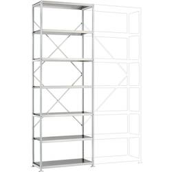 Manuflex RP1622.7035 základní modul regálu oddělení , (š x v x h) 1030 x 3000 x 400 mm, ocelová podlaha