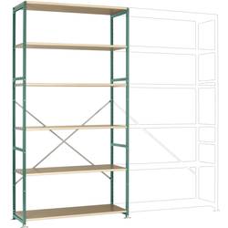 Manuflex RP1336.0001 základní modul regálu oddělení , (š x v x h) 1280 x 2500 x 800 mm, dřevěná podlaha