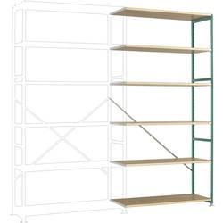 Manuflex RP1428.0001 přístavný modul regálu oddělení , (š x v x h) 960 x 2250 x 300 mm, dřevěná podlaha
