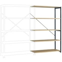 Manuflex RP1127.7016 přístavný modul regálu oddělení , (š x v x h) 960 x 2250 x 300 mm, dřevěná podlaha
