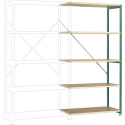 Manuflex RP1106.0001 přístavný modul regálu oddělení , (š x v x h) 1000 x 2000 x 400 mm, dřevěná podlaha