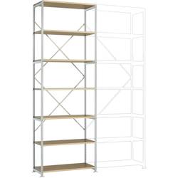 Manuflex RP1606.7035 základní modul regálu oddělení , (š x v x h) 1030 x 3000 x 400 mm, dřevěná podlaha