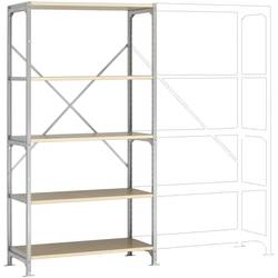 Manuflex RB2114 základní modul regálu oddělení , (š x v x h) 1030 x 2000 x 800 mm, dřevěná podlaha