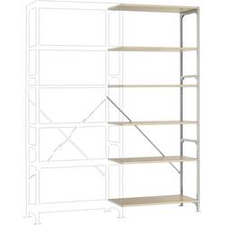Manuflex RB2372 přístavný modul regálu oddělení , (š x v x h) 1000 x 2500 x 700 mm, dřevěná podlaha