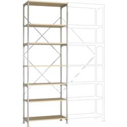 Manuflex RM4230 základní modul regálu oddělení , (š x v x h) 1030 x 3000 x 700 mm, dřevěná podlaha