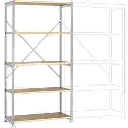 Manuflex RP1014.9006 základní modul regálu oddělení , (š x v x h) 1030 x 2000 x 700 mm, dřevěná podlaha