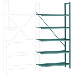 Manuflex RA3152.5021 přístavný modul regálu oddělení , (š x v x h) 1280 x 2500 x 1000 mm, ocelová podlaha