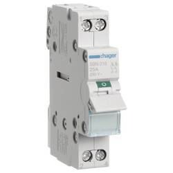 vypínač 2pólový 16 A 2 spínací kontakty 230 V Hager SBN216