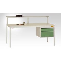 Manuflex LC4742.7035 Kompletní pouzdro 300 CANTO stůl, s 2 šuplíky, 1x 100, 1x 200 tělo: 7035 světle šedá vodivý šuplíky: 7035 lichtgr. vodivý světle šedá
