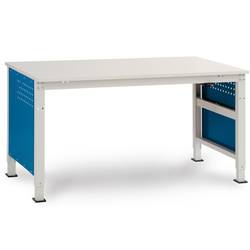 Manuflex LD4702.0002 Kompletní pouzdro 300 UNIDESK stůl, s 2 šuplíky, 1x 100, 1x 200 tělo: 7035 světle šedá vodivý šuplíky: 5007 briliantově modrá vodivý