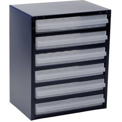raaco 250/6-3 zásobník drobných dílů (d x š x v) 255 x 357 x 435 mm přihrádek: 6 Obsah 1 ks