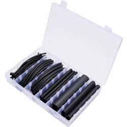 TRU COMPONENTS TC-13388816 sada smršťovacích bužírek černá Poměr smrštění:3:1 70 ks
