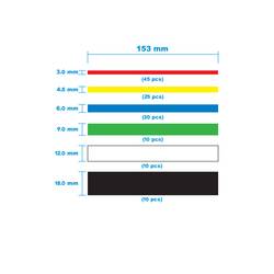 TRU COMPONENTS TC-13388812 sada smršťovacích bužírek červená, žlutá, modrá, zelená, bílá, černá Poměr smrštění:2:1 120 ks