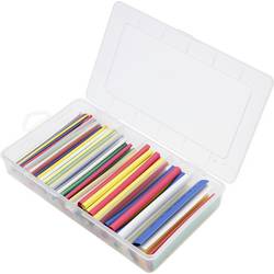TRU COMPONENTS TC-13388836 sada smršťovacích bužírek zelená, červená, žlutá, modrá, čirá, bílá Poměr smrštění:2:1 160 ks
