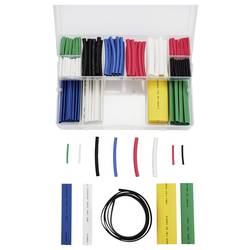 TRU COMPONENTS TC-13388824 sada smršťovacích bužírek černá, zelená, červená, bílá, modrá, žlutá Poměr smrštění:2:1 171 ks