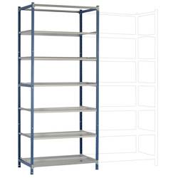 Manuflex RA2593.5007 základní modul skladového regálu , (š x v x h) 900 x 2250 x 600 mm, briliantově modrá, pozinkovaná