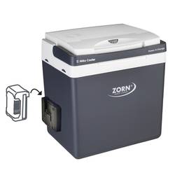 ZORN Z 26 DC PX 12/24V Aku chladicí box termoelektrický (peltierův článek) 12 V, 18 V, 24 V šedá 25 l Funkce chlazení: Delta T: Až 17 °C pod okolní teplotu