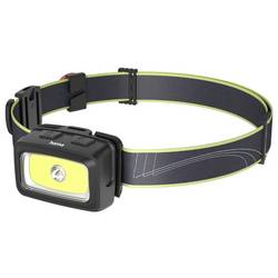 Hama LED-Stirnlampe HL350, Batterien, COB, Kopflampe, Warnlicht, Pfeife,7 Modi čelovka, 95 g