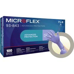 Ansell MICROFLEX 93843080 100 ks nitril jednorázové rukavice Velikost rukavic: M, 7.5, 8 EN 21420:2020 ISO 11193