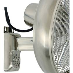 Lucci AIR BC nástěnný ventilátor 50 W (Ø x v) 410 mm x 460 mm chrom natáčecí