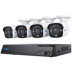 Reolink Netzwerkkamera NVS8-8MB4 LAN IP-sada bezpečnostní kamery 8kanálový se 4 kamerami 3840 x 2160 Pixel