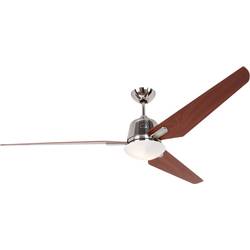 CasaFan Eco Aviatos 162 BN-KI stropní ventilátor 31 W (Ø x v) 162 cm x 365 mm třešeň vyměnitelné lopatky, s osvětlením, s dálkovým ovládáním